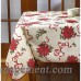 The Holiday Aisle Poinsettias and Bows Decorative Christmas Tablecloth THDA4795